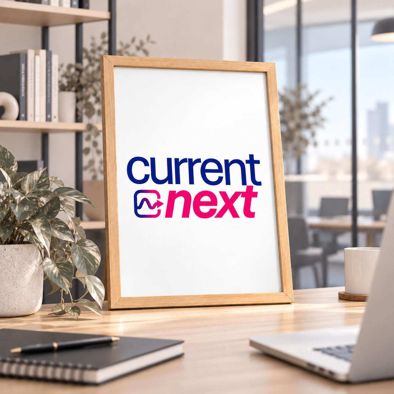 CurrentNext Logo - Becker Hoff Design